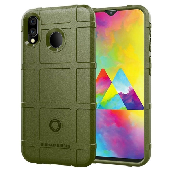 Rugged Shield Samsung Galaxy M20 cover - Militærgrøn Green