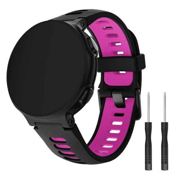 Garmin Forerunner 735XT / 220 / 230 / 235 / 620 / 630 cool silikone Urrem - Sort / Rose Black