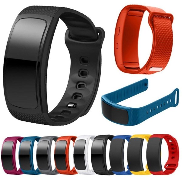 Samsung Gear Fit2 silikone-urrem - Sort Størrelse: L Black