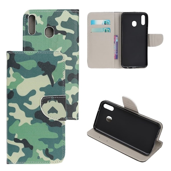 Wonderland Samsung Galaxy A20e etui - Camouflage Print Green
