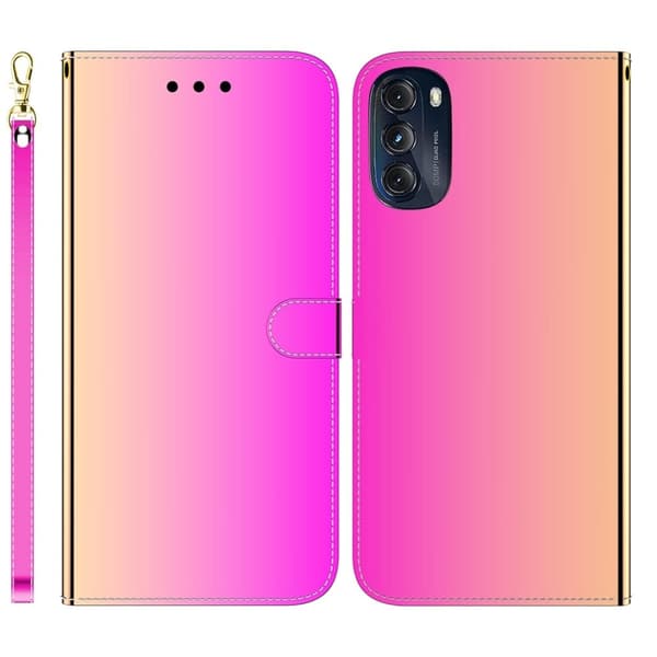 Mirror Motorola Moto G (2022) fodral - Rosa Rosa