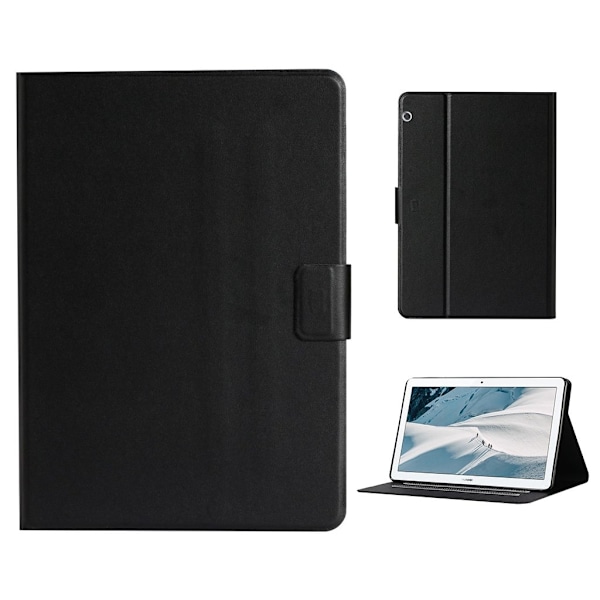Huawei MediaPad T3 10 lätt och enkelt läderfodral - Svart Svart