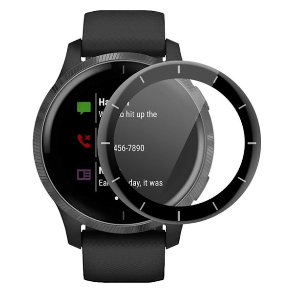ENKAY 3D curved screen protector for Garmin Venu 2 / Vivoactive 4 Svart