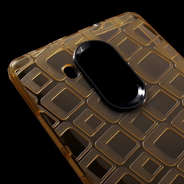 Valdemar TPU cover til Huawei Mate 8 med ternet mønster - Guld Gold