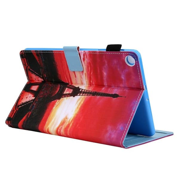 Samsung Galaxy Tab A 8.0 (2019) elegant  læder flip etui - tårn Red