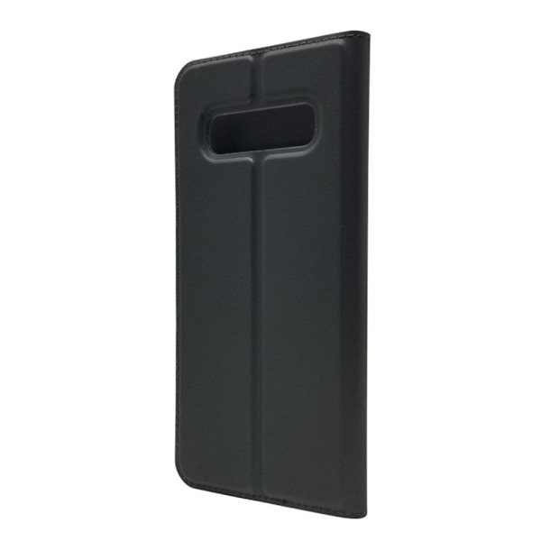 Samsung Galaxy S10 Plus absorberings læderetui - Sort Black