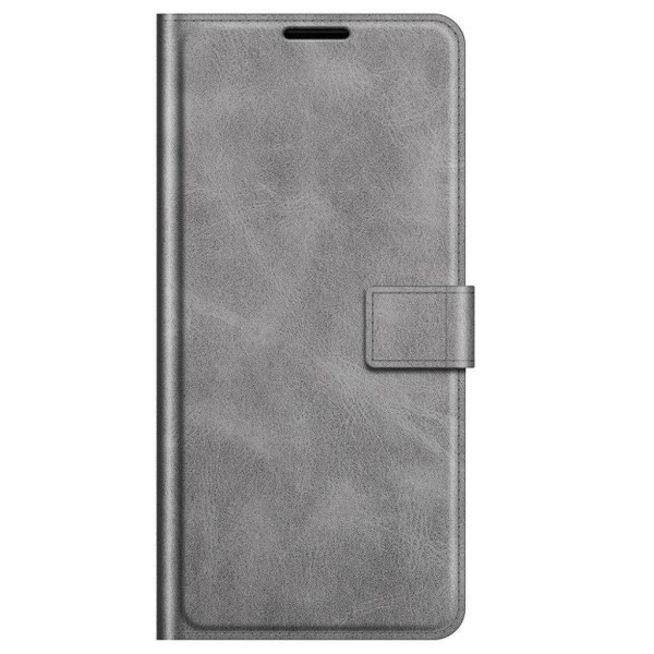 iPhone 13 Mini læderetui med pung - Sølv/Grå Silver grey