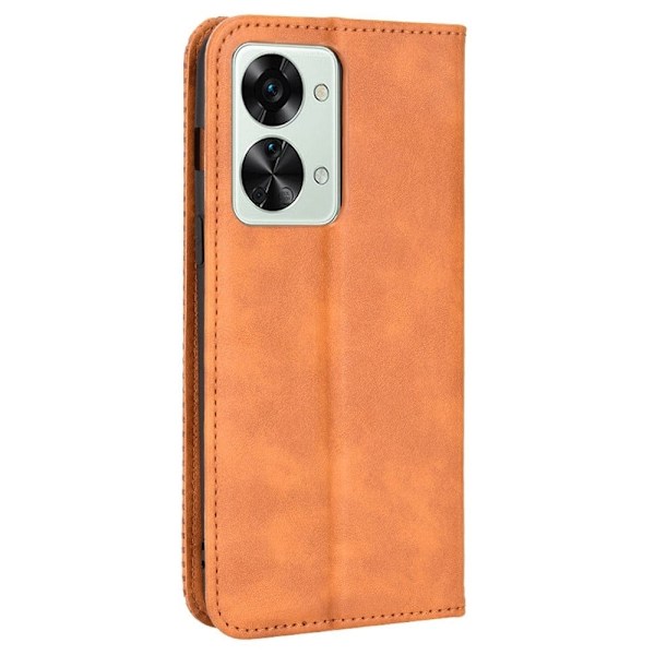 Bofink Vintage OnePlus Nord 2T nahkakotelo - Ruskea Brown