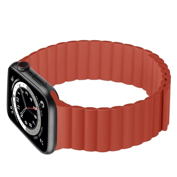 Apple Watch (45 mm) dubbelfärgat klockarmband i silikon - Röd Röd