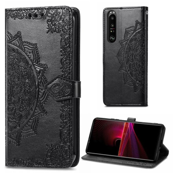 Mandala Sony Xperia 1 III Flippetui - Svart Black