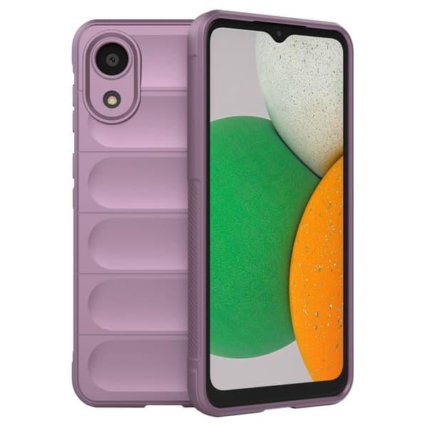 Deksel med mykt grep for Samsung Galaxy A03 Core - Lyselilla Purple