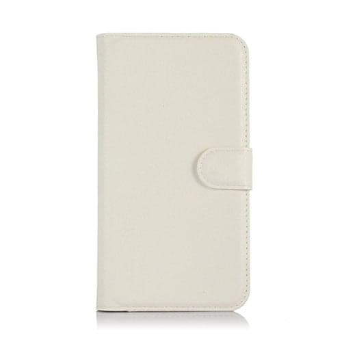 Kvist Microsoft Lumia 550 Lær Stativ Etui - Hvit White