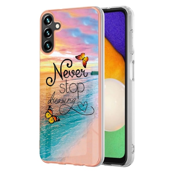 Marble Samsung Galaxy A34 5G Etui - Never Stop Dreaming Multicolor