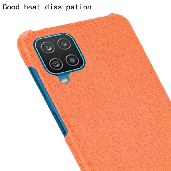 Croco etui - Samsung Galaxy M12 / A12 5G - orange Orange