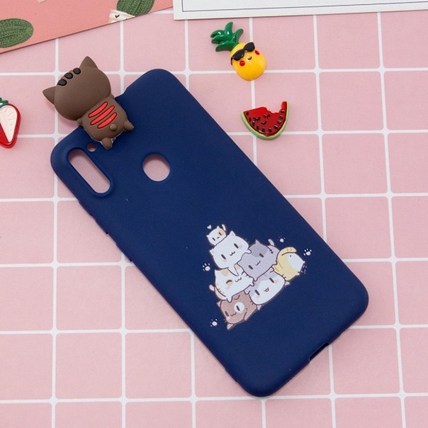 Cute 3D Samsung Galaxy A11 Cover - Kat Multicolor