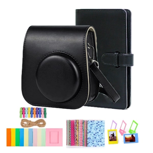 Fujifilm Instax Mini 11 / 9 / 8 kamera tilbehørssæt - Sort Black