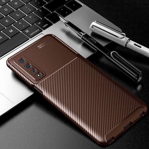 Carbon Shield LG Stylo 7 5G case - Brown Brown