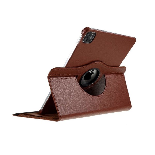 iPad Air (2020) 360 graders rotatable læder etui - brun Brown
