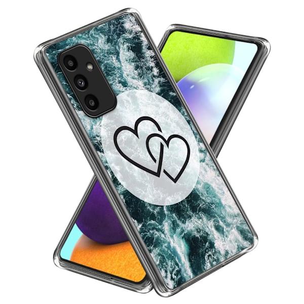 Deco Samsung Galaxy A15 deksel - Hjerte Til Hjerte Blue