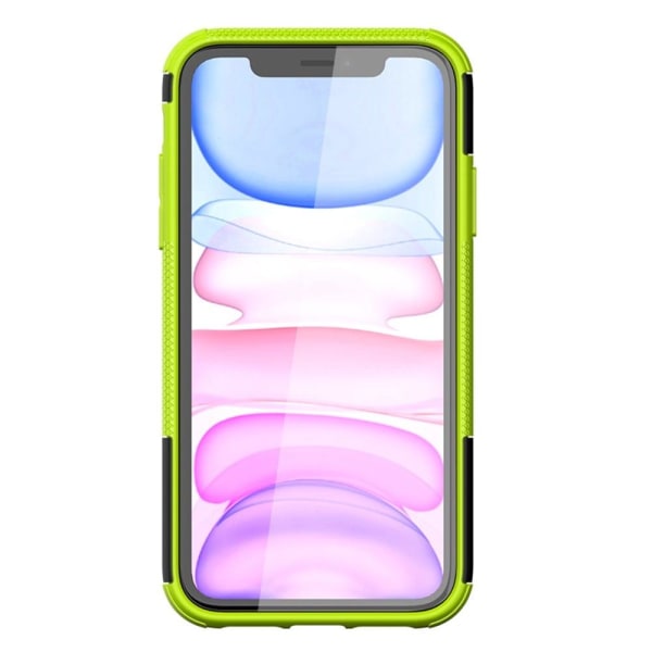 Kickstand-skydd med magnetisk platta för iPhone 11 - Grön Grön