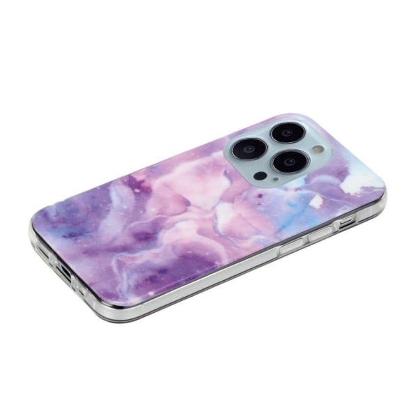 Marble design iPhone 13 Pro cover - Lilla Stjernehimmel Purple