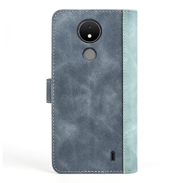 Tofarget lærdeksel for Nokia C21 - Blå Blue