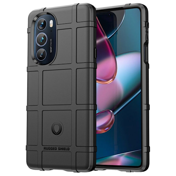 Rugged Shield Etui Motorola Edge X30 - Svart Black