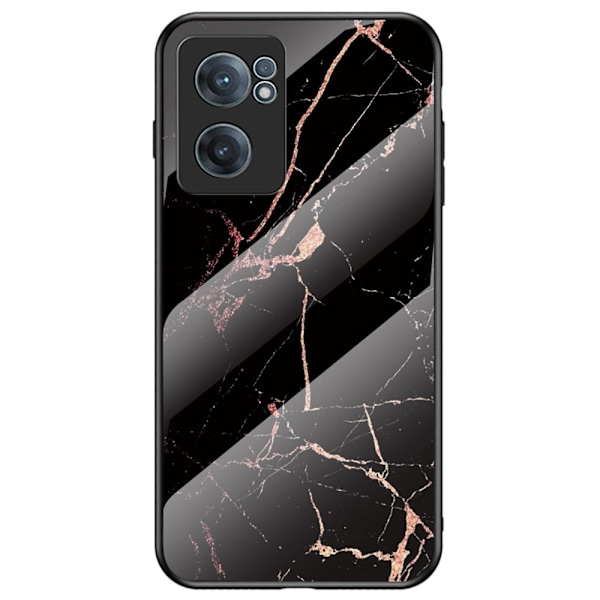 Fantasy Marble OnePlus Nord CE 2 5G cover - Guld Sort Marmor Black
