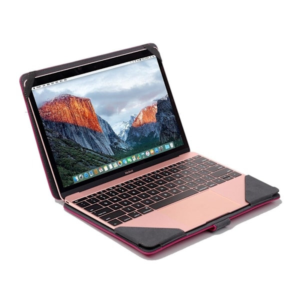 Moberg læder-etui til Apple MacBook 12" - Ikke rør min pad Black