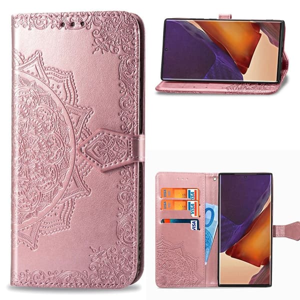Mandala Samsung Galaxy Note20 Ultra 5g / Note 20 Ultra Flippetui - Rose Gull Pink