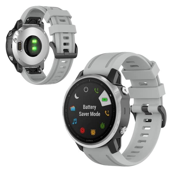 Garmin Fenix 6S holdbar Urrem - Grå Silver grey