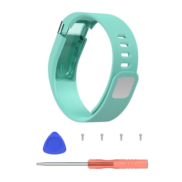 Joustava vaihtoranneke Fitbit Charge-kellolle - Syaani Green