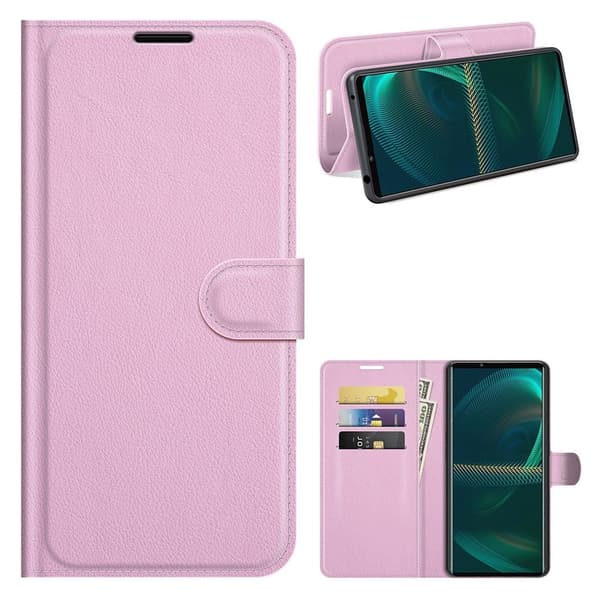 Classic Sony Xperia 5 Iii Flip Etui - Lyserød Pink