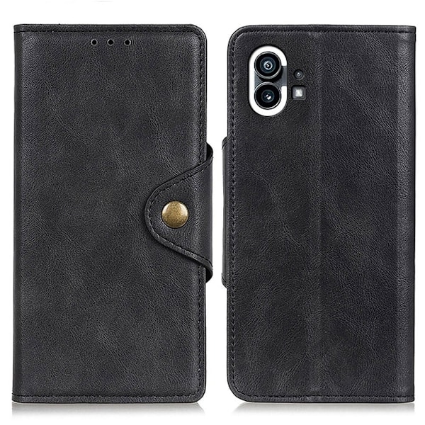 Alpha läder Nothing Phone (1) fodral - Svart Svart
