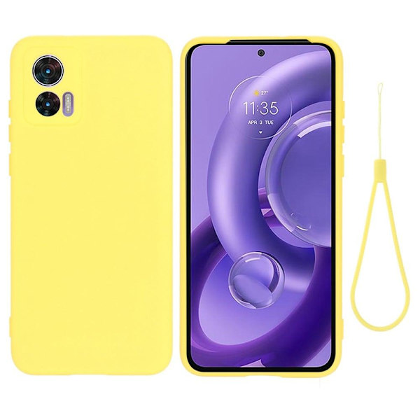 Matta nestesilikoninen kuori Motorola Edge 30 Neo - Keltainen Yellow