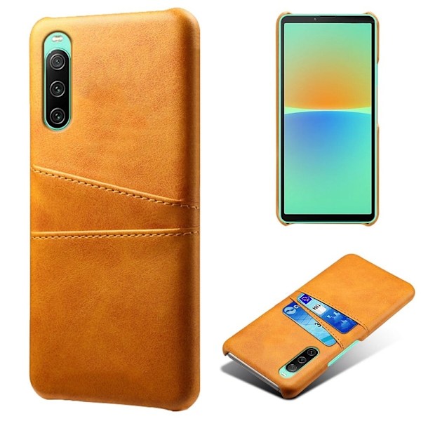 Dual Card Sony Xperia 10 IV kotelot - Oranssi Orange