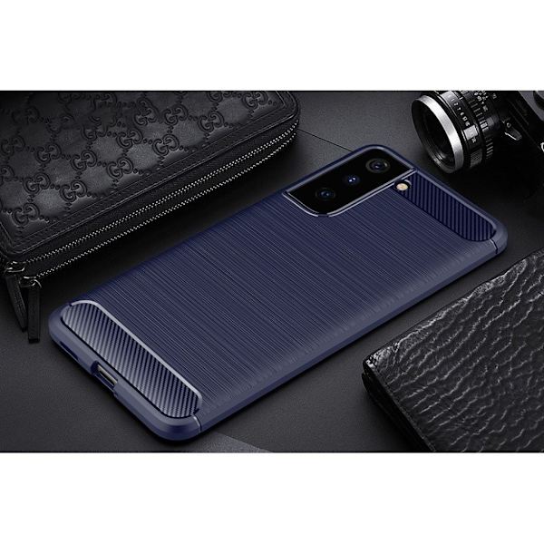 Carbon Flex Samsung Galaxy S21 Plus 5G kotelot - Sininen Blue