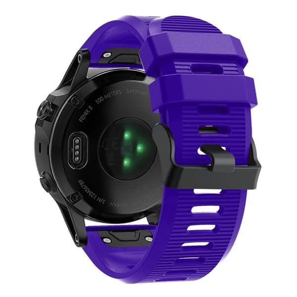 Garmin Fenix 5X Plus klockarmband i silikon - Lila Lila