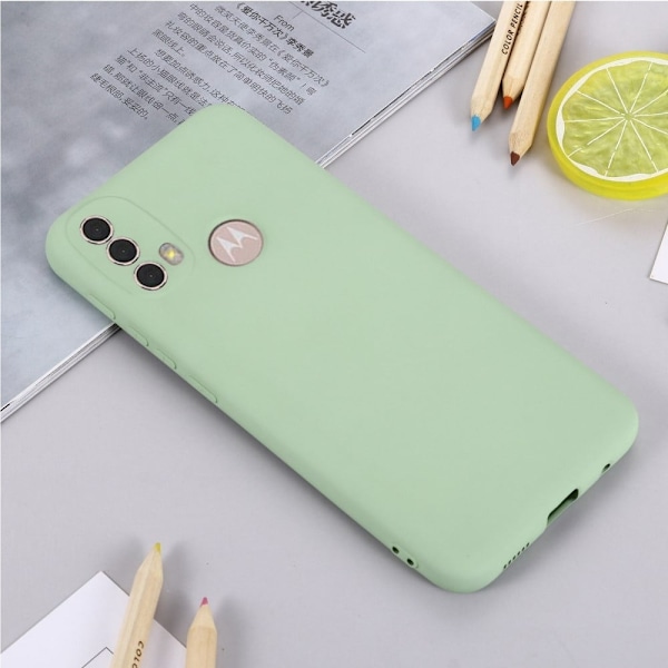 Matte Liquid Silikone Cover til Motorola Moto E30 / E40 / E20 - Grøn Green