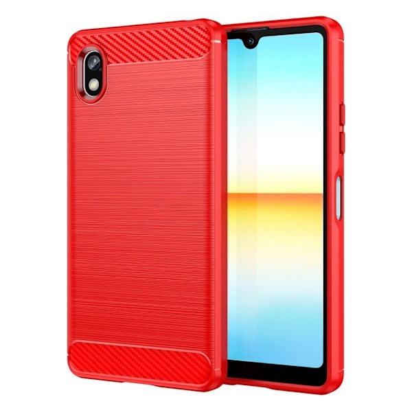Carbon Flex Sony Xperia Ace III kotelot - Punainen Red