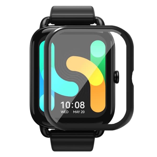 Haylou GST Lite(LS13) / GST(LS09B) Case Hard bump resistant Watch Case Cover with Screen Protector - Black Svart