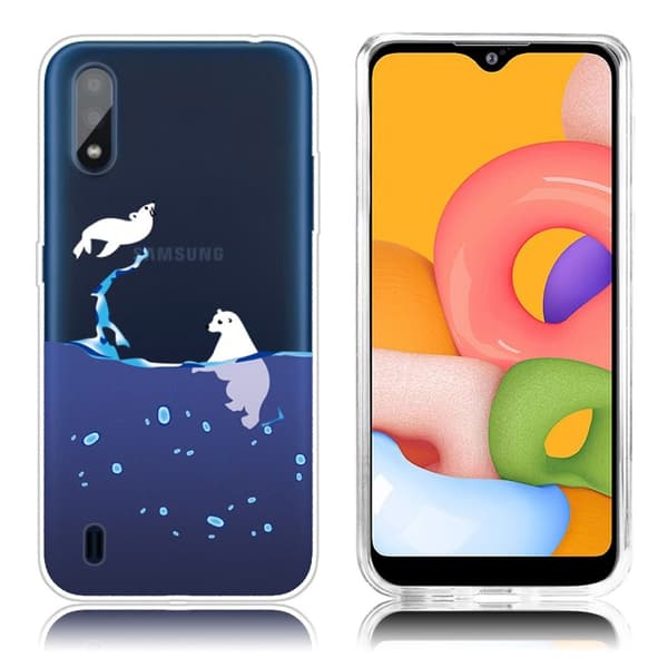 Deco Samsung Galaxy A01 skal - Isbjörn Blå