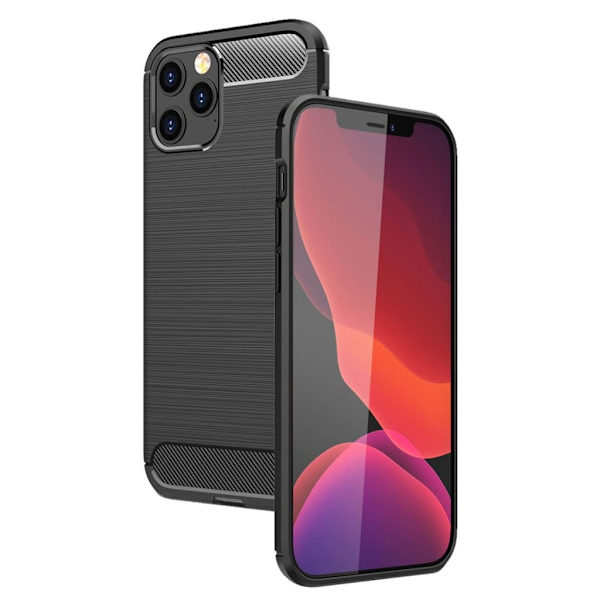 Carbon Flex Etui iPhone 12 Pro Max - Svart Black