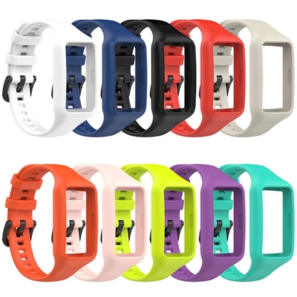 Huawei Band 6 klockarmband i silikon - Svart Svart