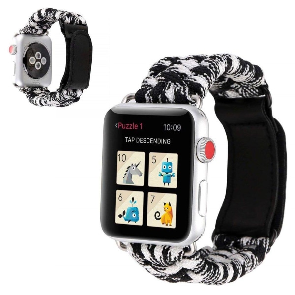 Apple Watch 40mm unique style nylon watch strap - White / Camouf Vit