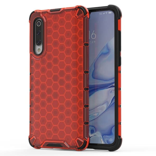 Bofink Honeycomb Xiaomi Mi 9 Pro kuoret - Punainen Red