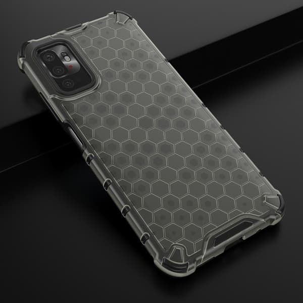 Bofink Honeycomb Xiaomi Redmi Note 10 5G Etui - Svart Black