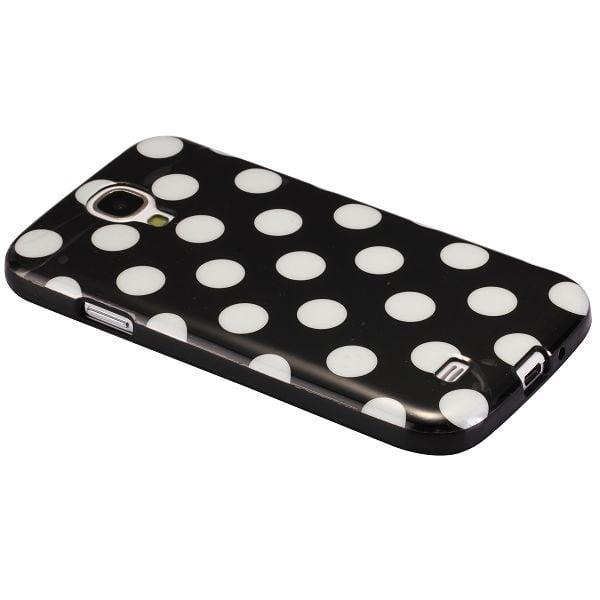 Polka Dots (Musta) Samsung Galaxy S4 Suojakotelo Black