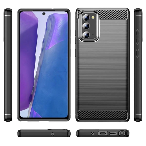 Carbon Flex Suojakotelo Samsung Galaxy Note 20 5G / Note 20 - Mu Black