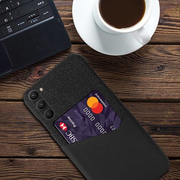 Bofink Samsung Galaxy S23 Plus Card Suojakuori - Musta Black